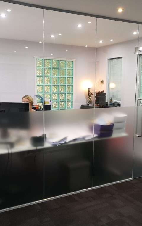 Elevations, Frameless Glass Partitions