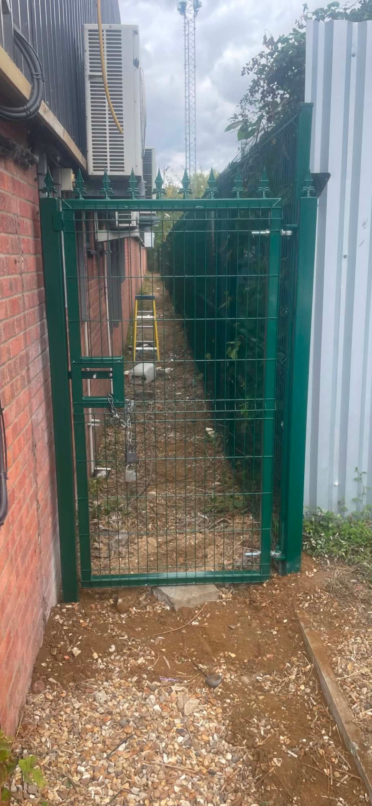 new security gate scaled - Commercial Security Fencing at Noble Healthcare, St Neots